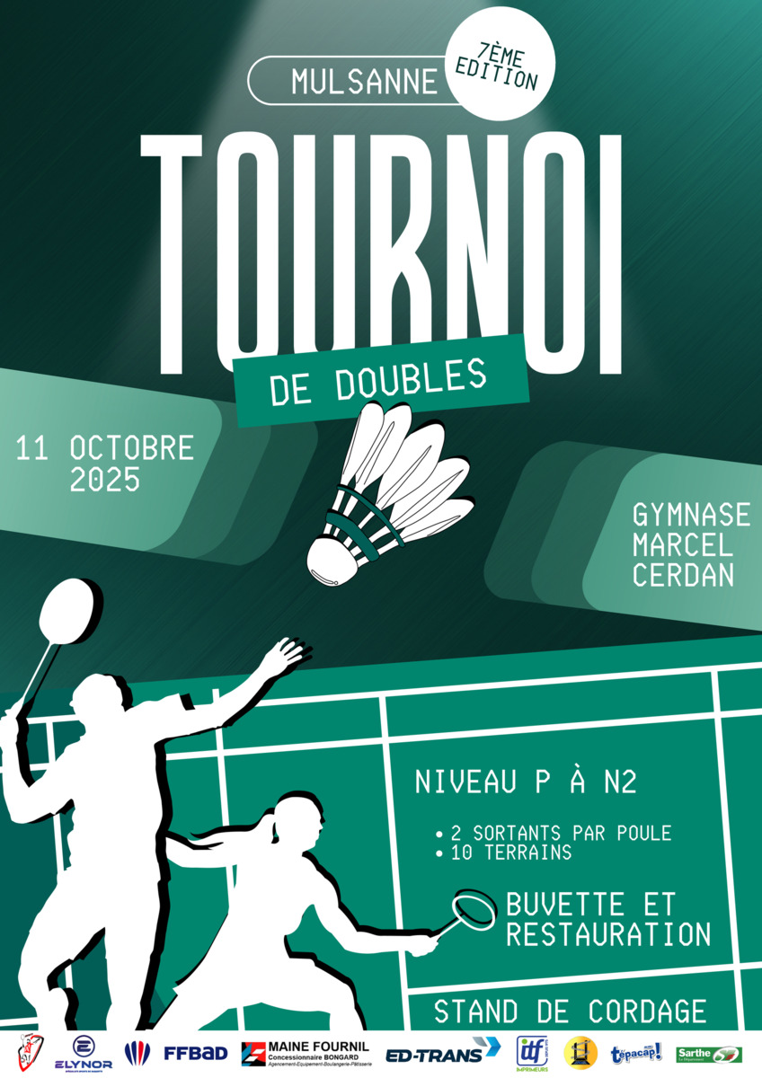 7ème tournoi de doubles du BAM 2025