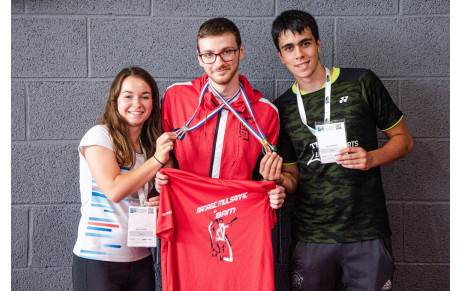 Timothé est champion de France parabadminton!!